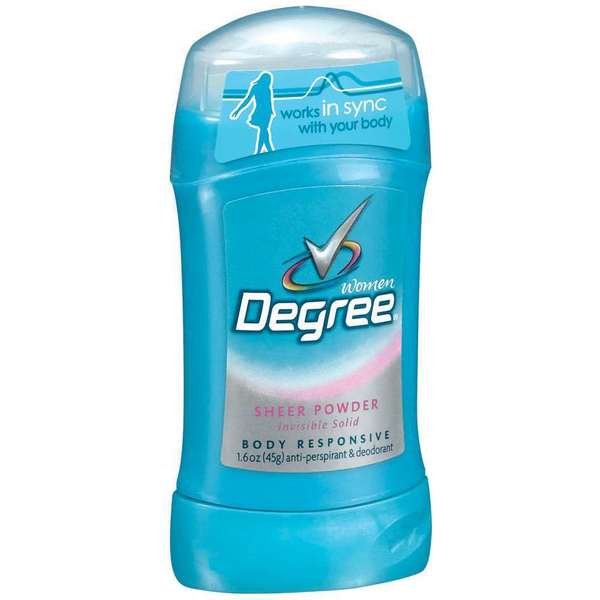 Degree Deodorant Invisible Solid Sportsheer Powder 1.6 oz., PK12, Degree, Mfr#: 25150